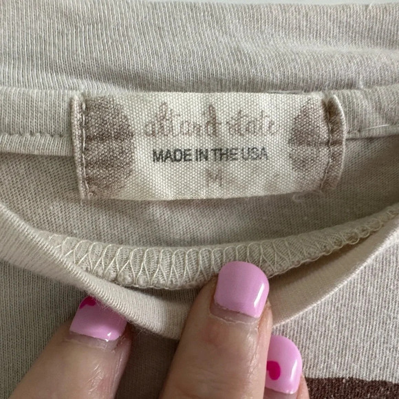 Altar’d State Cropped Palm Springs T Shirt Size Medium Boho Bohemian Hippie - Picture 3 of 6